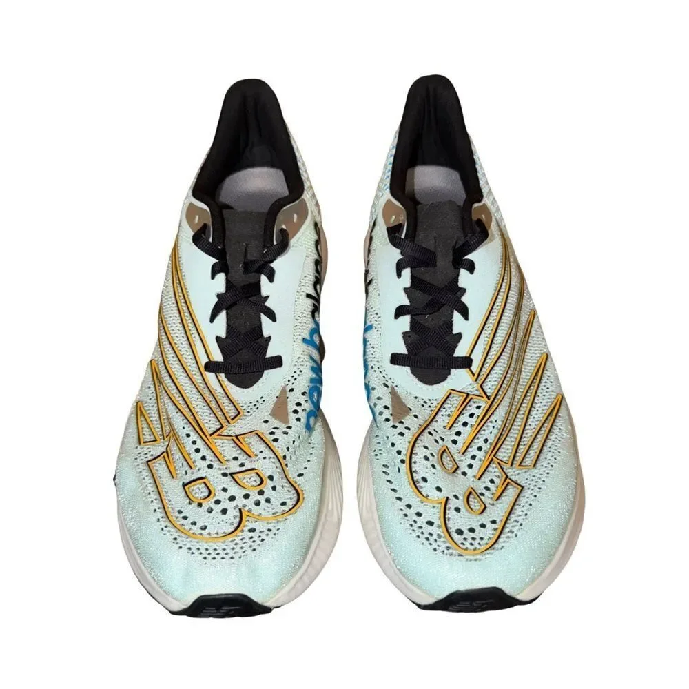 New Balance Men's Athletic Shoes - Black, White, Gold, Blue RC elite size 11D